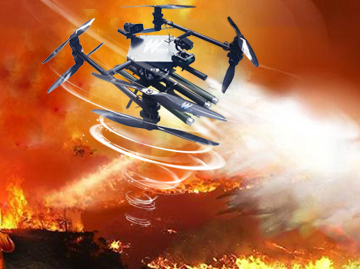 Wolfman001 /A precision fire extinguishing drone